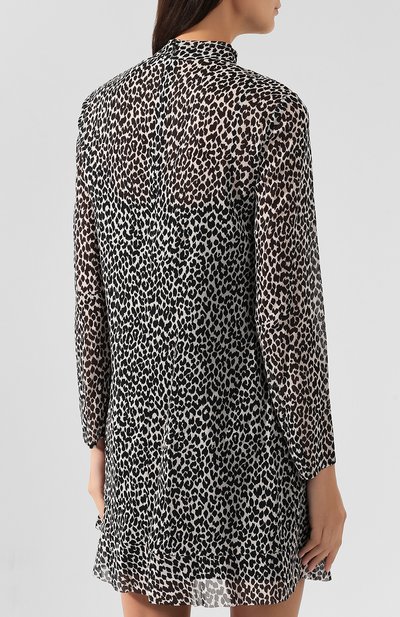 Шелковое платье REDVALENTINO черно-белого цвета по цене 82700 руб., арт. SR0VAH90/4HR, фото 4 Шелковое платье REDVALENTINO, арт. SR0VAH90/4HR, фото 4