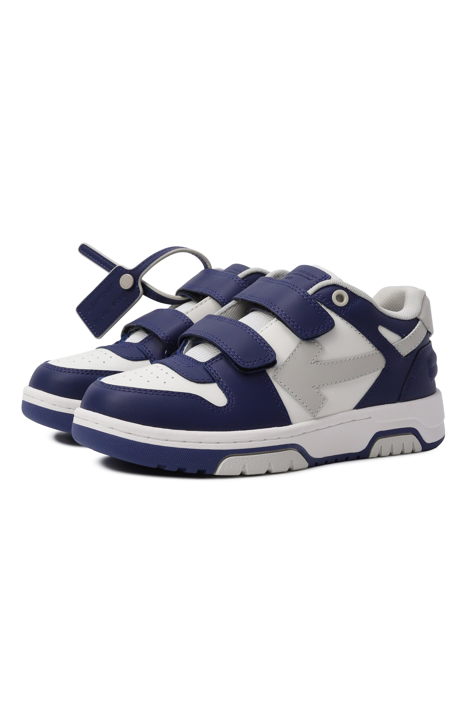 Кожаные кеды out of office OFF-WHITE, арт. 0BIA008F25LEA0010145/34-38, фото 1