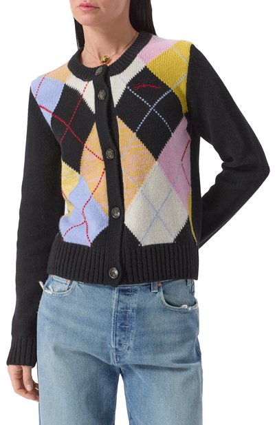 Шерстяной кардиган GANNI, арт. K2380/2642, фото 3