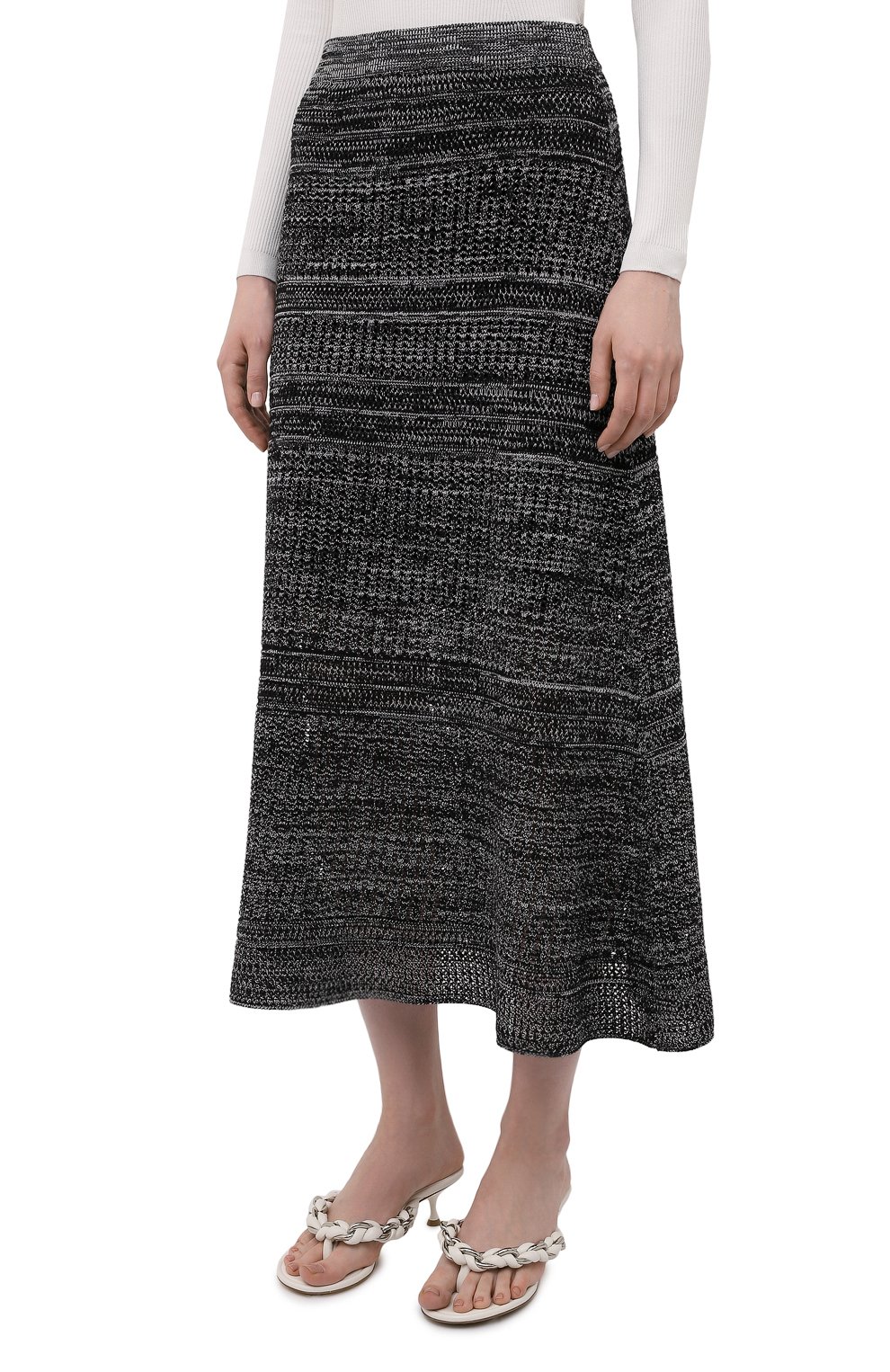 Юбка из шелка и хлопка PROENZA SCHOULER WHITE LABEL, арт. WL2137643-KS057, фото 3