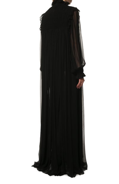 Шелковое платье SAINT LAURENT, арт. 568528/Y115W, фото 4