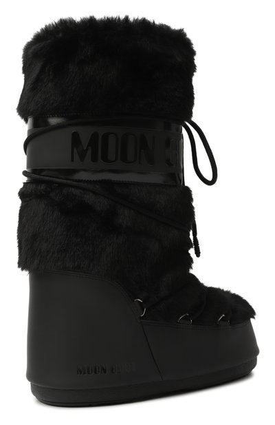 Сапоги icon из экомеха MOON BOOT черного цвета по цене 34950 руб., арт. 80D1408900, фото 5 Сапоги icon из экомеха MOON BOOT, арт. 80D1408900, фото 5