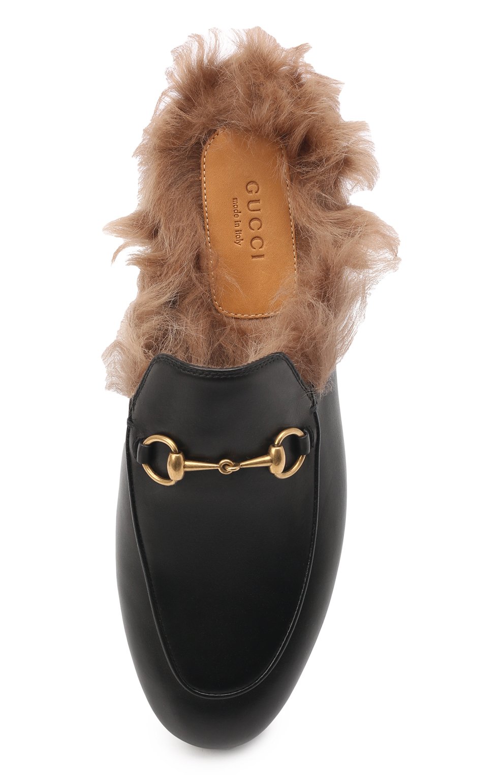 Кожаные сабо princetown с пряжкой-трензелем GUCCI, арт. 397749/DKHH0, фото 4