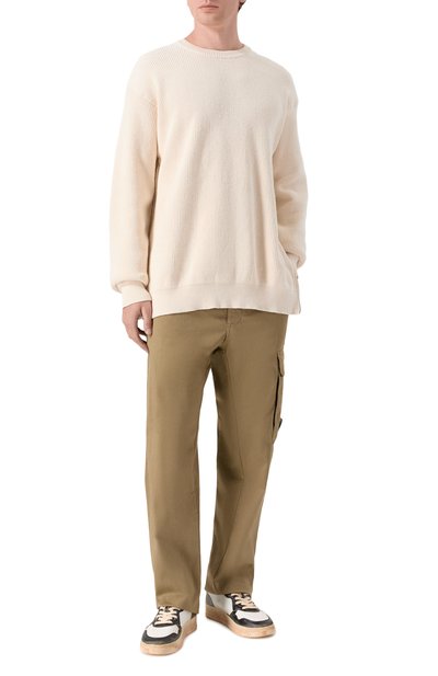 Хлопковые брюки C.P. COMPANY хаки цвета по цене 38950 руб., арт. 20CMPA135A/005694G, фото 2 Хлопковые брюки C.P. COMPANY, арт. 20CMPA135A/005694G, фото 2