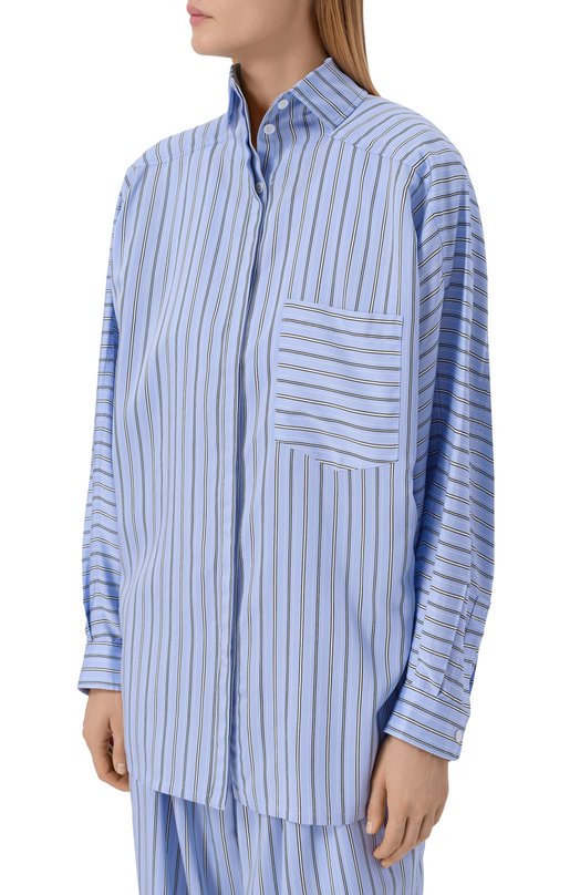 Рубашка из вискозы Iro WM18NYNN0N Голубой  WM18NYNN0N Фото 3