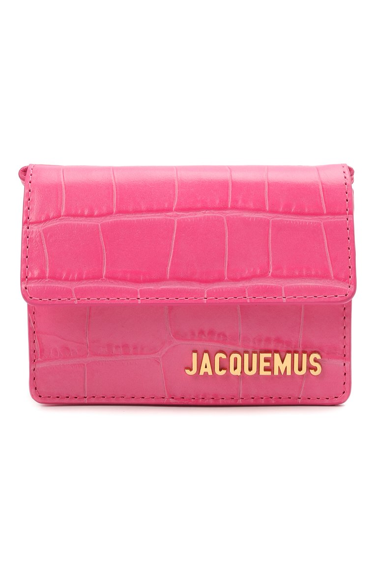 Женская сумка le riviera JACQUEMUS розового цвета, арт. 211SL03/311450 | Фото 1 (Размер: mini; Ремень/цепочка: На ремешке; Сумки-технические: Сумки через плечо; Материал: Натуральная кожа; Материал сплава: Проставлено; Драгоценные камни: Проставлено)