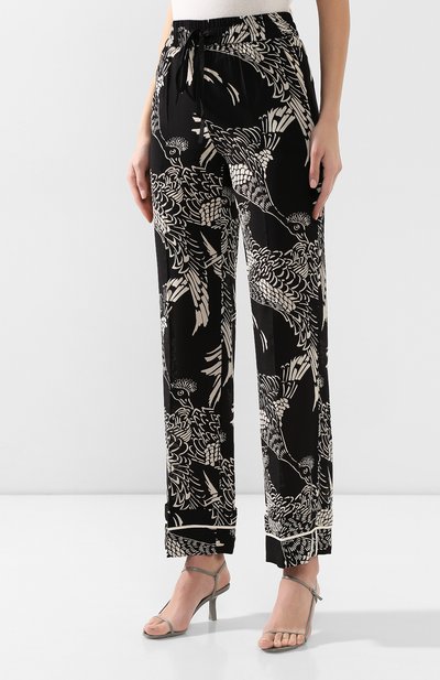 Шелковые брюки REDVALENTINO, арт. TR3RBC20/4RT, фото 3