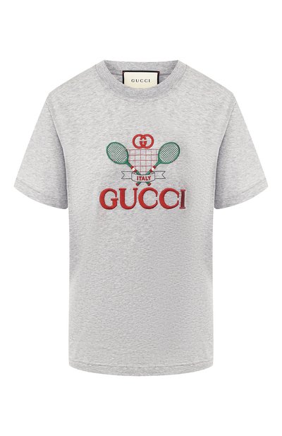 Женская хлопковая футболка GUCCI, арт. 580762/XJBHP
