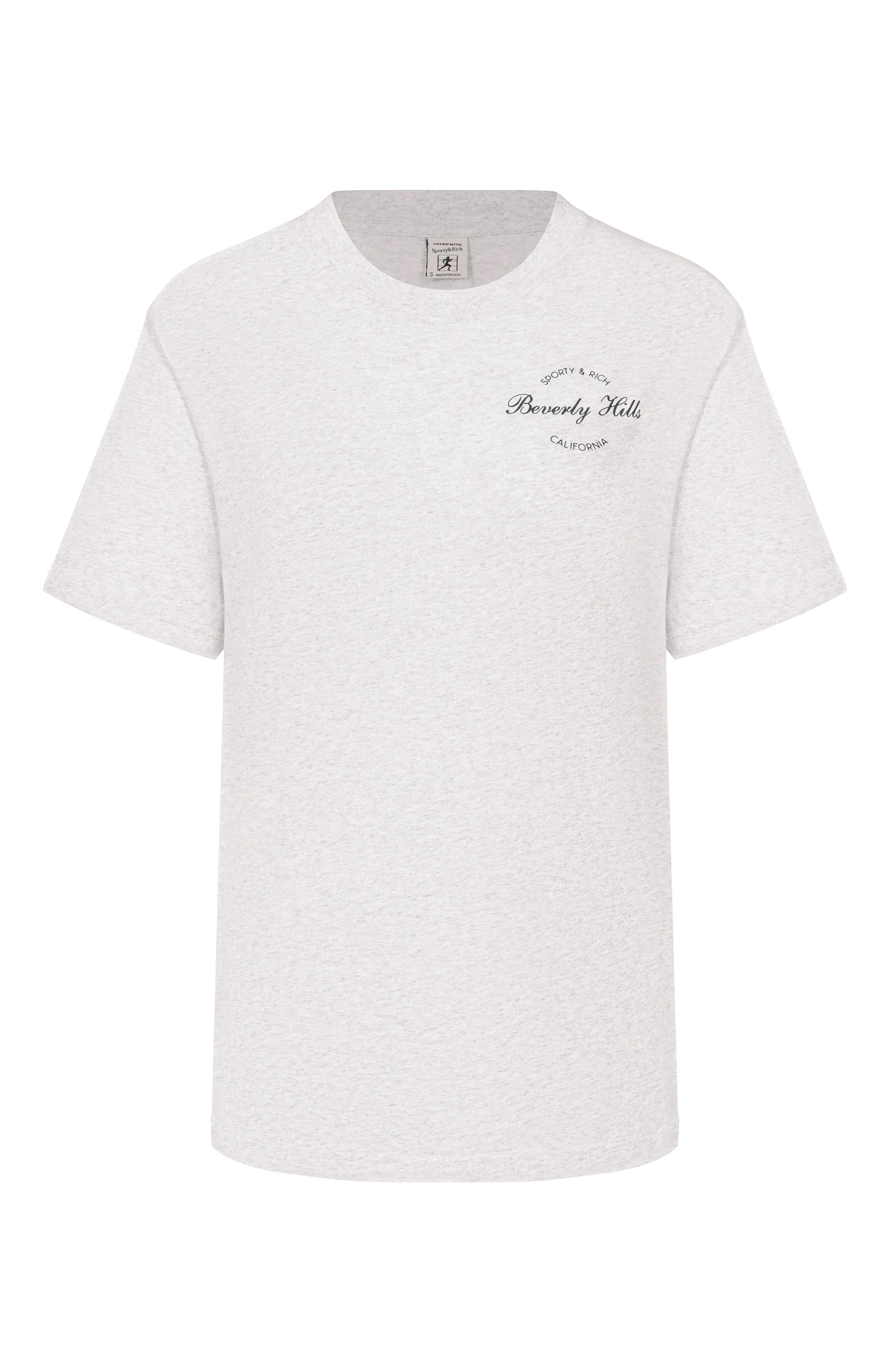 Хлопковая футболка SPORTY AND RICH, арт. T011976257GY03, фото 1
