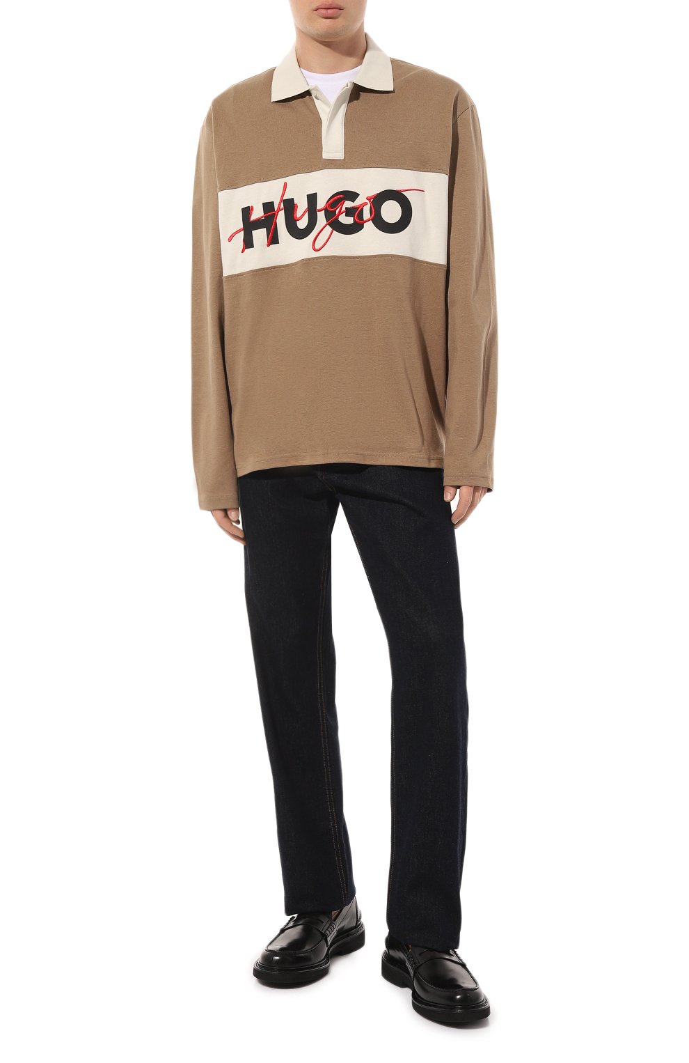 Хлопковое поло HUGO, арт. 50494348, фото 2