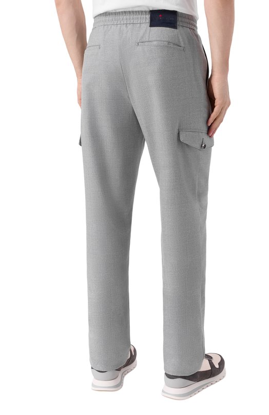 Шерстяные брюки Kiton UPLACTRK0170H01 Серый  UPLACTRK0170H01 Фото 4