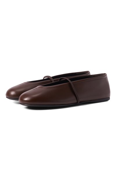 Женские кожаные балетки MIU MIU, арт. 5F334EF005/070