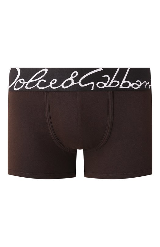 Хлопковые боксеры Dolce & Gabbana M4F34J/0NP20 Коричневый M4F34J/0NP20