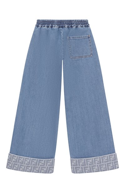 Джинсы FENDI голубого цвета по цене 73450 руб., арт. JFF385/AVVU/8A-12+, фото 2 Джинсы FENDI, арт. JFF385/AVVU/8A-12+, фото 2