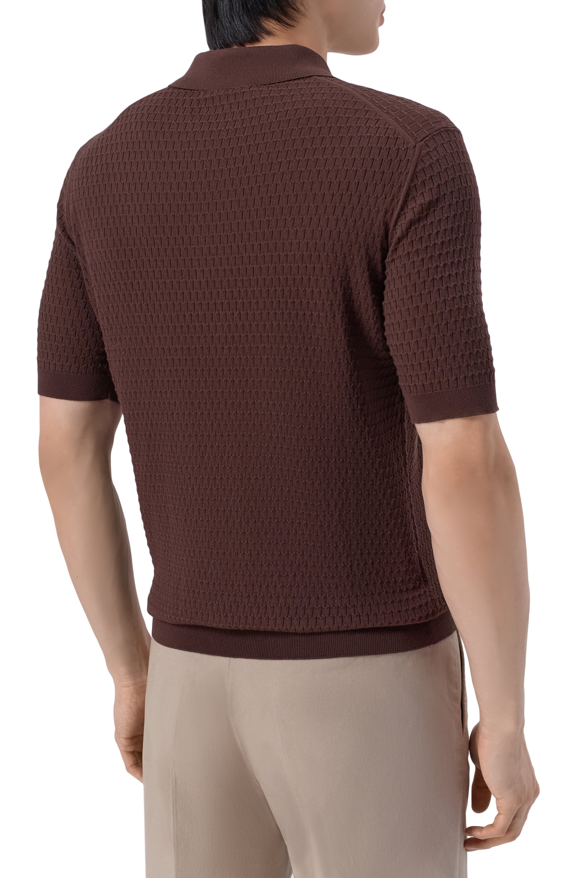 Хлопковое поло ANDREA CAMPAGNA, арт. M5426-8001, фото 4