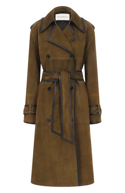 Женский замшевый тренч NINA RICCI, арт. 25AUMA015/G00022