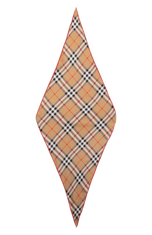 Шелковый платок Burberry 8116998 Бежевый  8116998 Фото 4