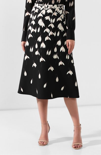 Юбка из смеси шерсти и шелка VALENTINO, арт. SB3RA5454PK, фото 3