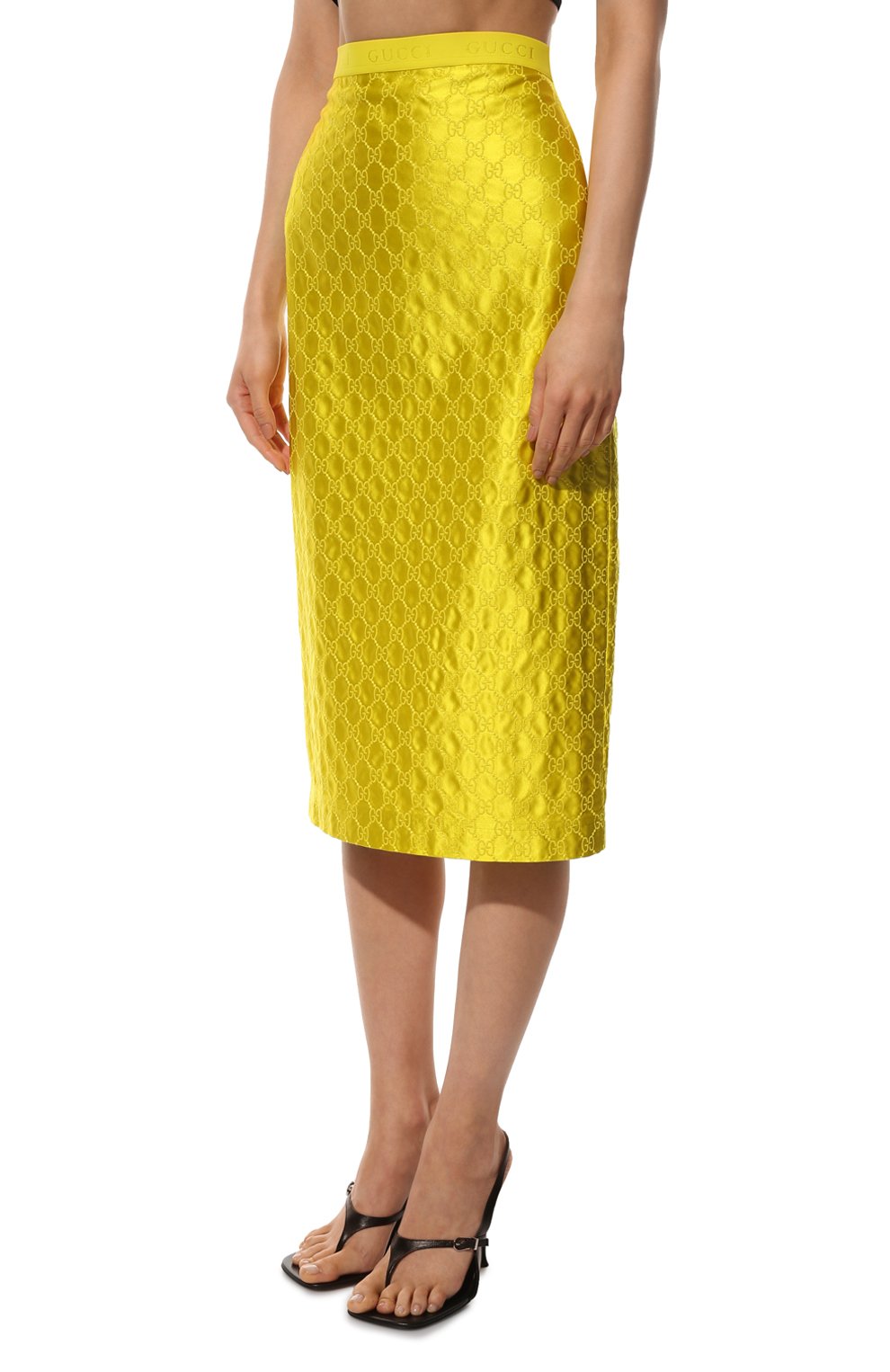 Шелковая юбка GUCCI, арт. 681156/ZAIDC, фото 3