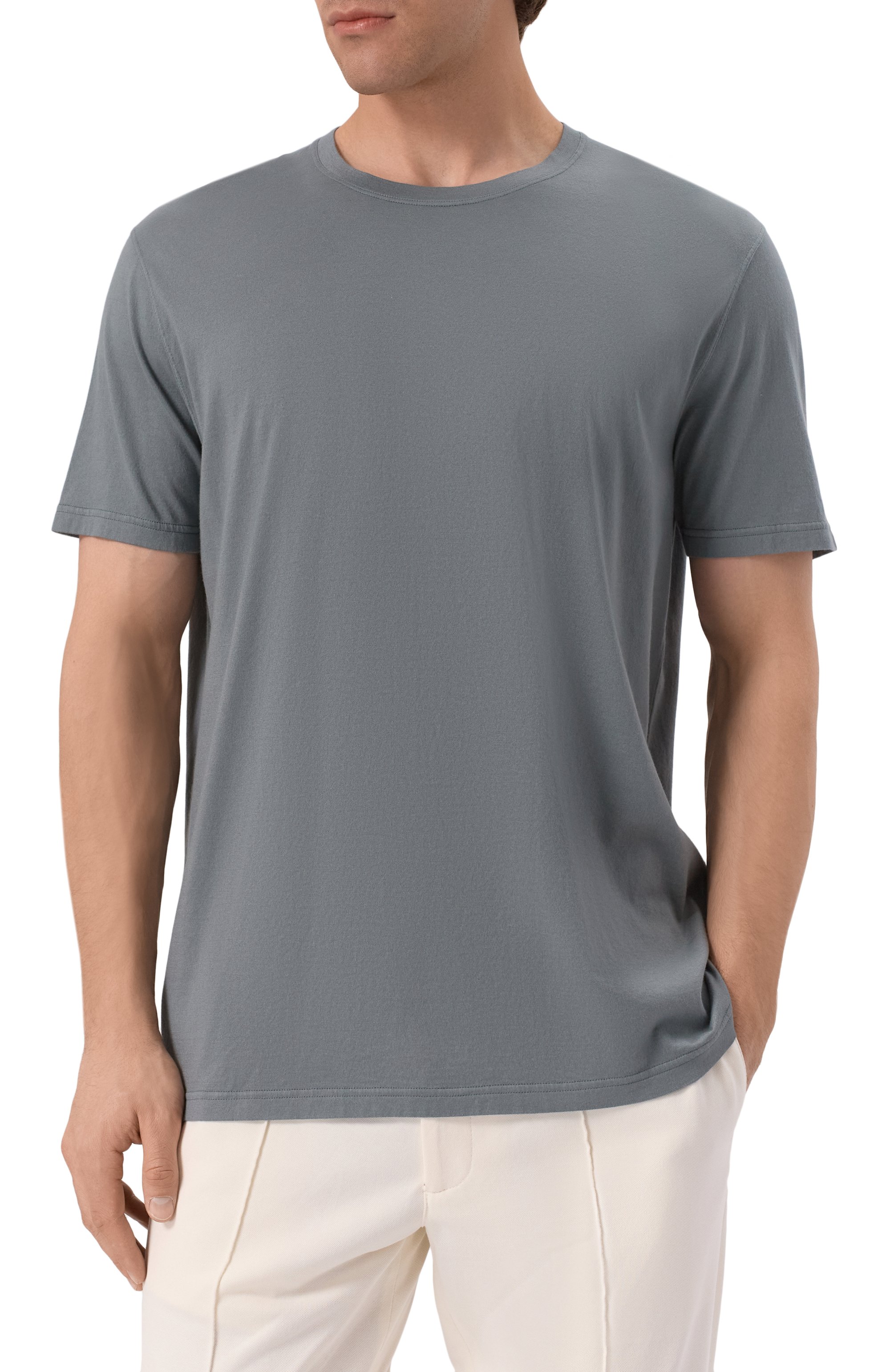 Футболка из хлопка и кашемира KITON, арт. UMK063005, фото 3