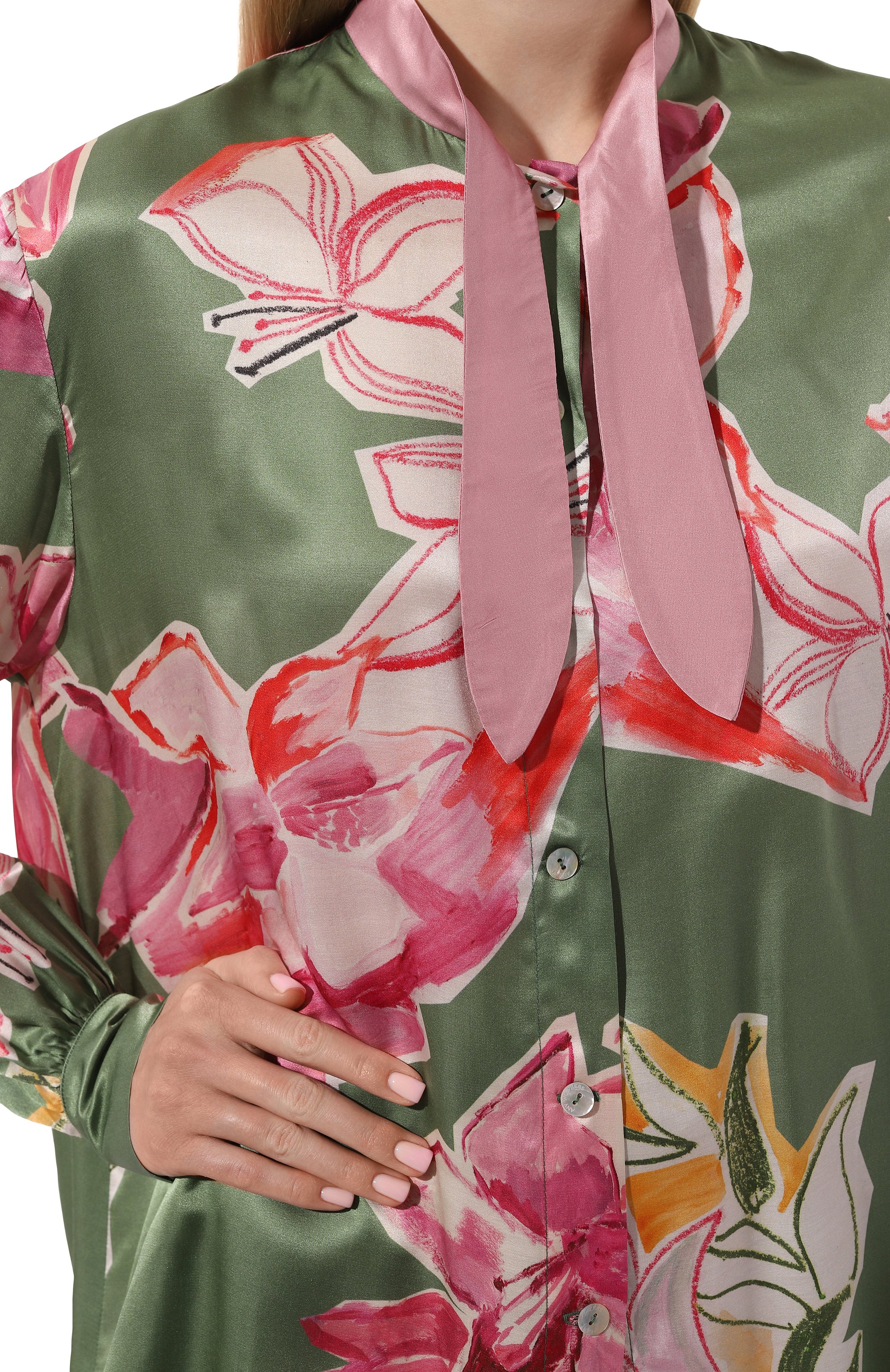 Пижама из хлопка и шелка ANY WOWZERS, арт. BOWIE02S-LILGP, фото 5