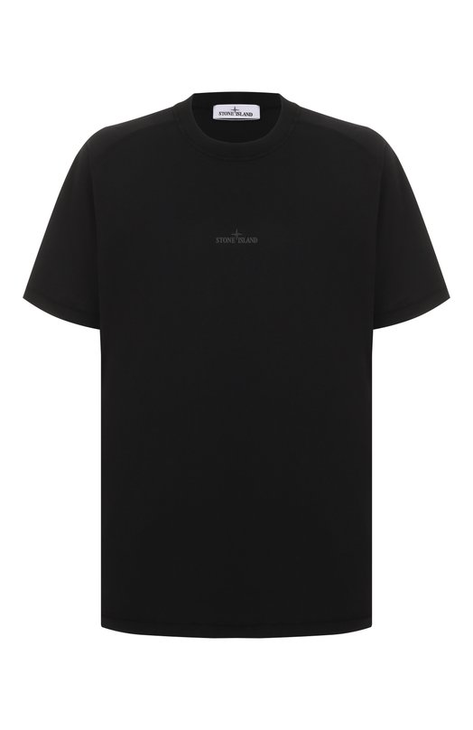 Хлопковая футболка Stone Island K1S152100020S0080 Чёрный K1S152100020S0080