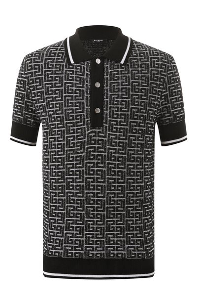 Мужская поло из шерсти и льна BALMAIN, арт. EH1GB020/KI03