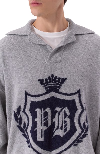 Поло из кашемира и шерсти BALMAIN, арт. FH0GE010/KI87, фото 5