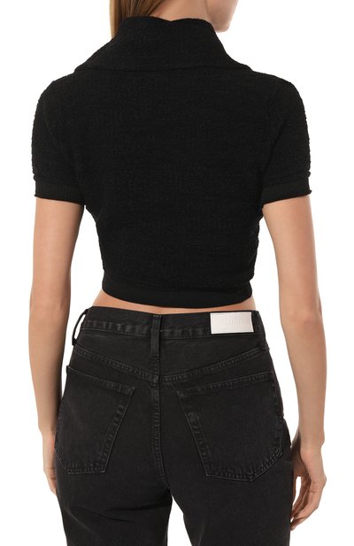 Кардиган JACQUEMUS черного цвета по цене 49950 руб., арт. 22H223KN055/2154BLACK, фото 4 Кардиган JACQUEMUS, арт. 22H223KN055/2154BLACK, фото 4