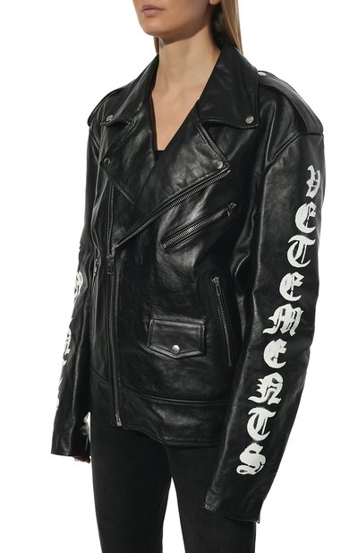 Кожаная куртка VETEMENTS, арт. UE52JA650BL 2435/W, фото 3