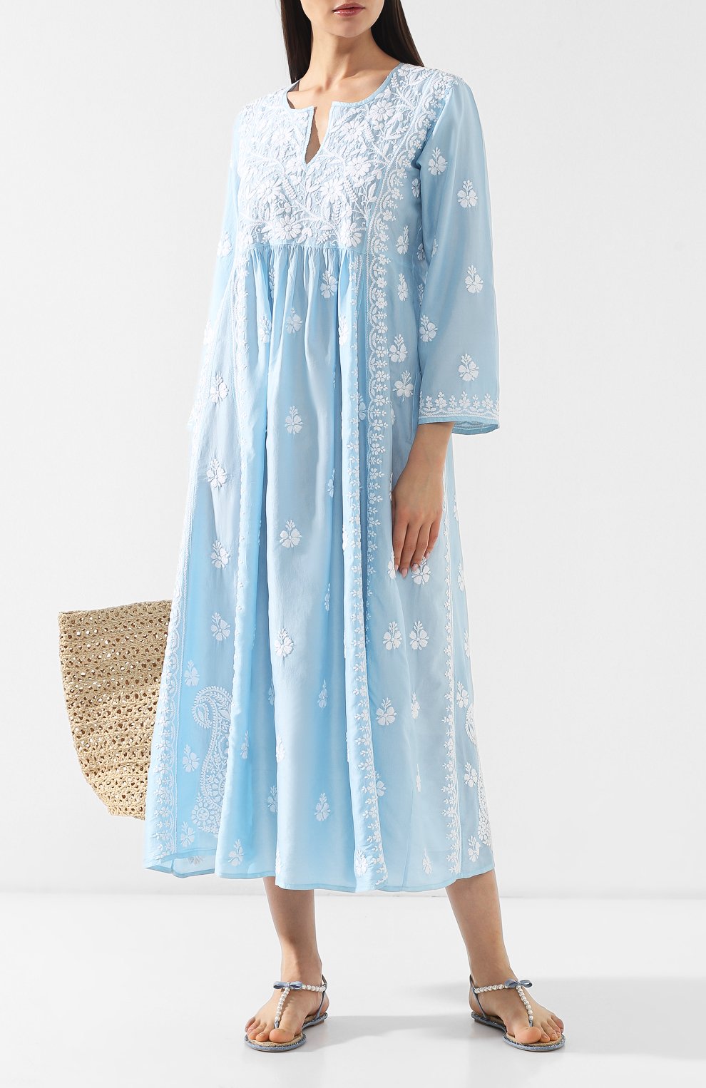 Шелковое платье MUZUNGU SISTERS, арт. EMBR0IDERED SILK DRESS/IN075, фото 2