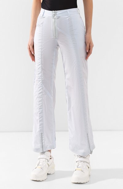 Брюки OFF-WHITE голубого цвета по цене 79950 руб., арт. 0WCA106S20FAB0040845, фото 3 Брюки OFF-WHITE, арт. 0WCA106S20FAB0040845, фото 3