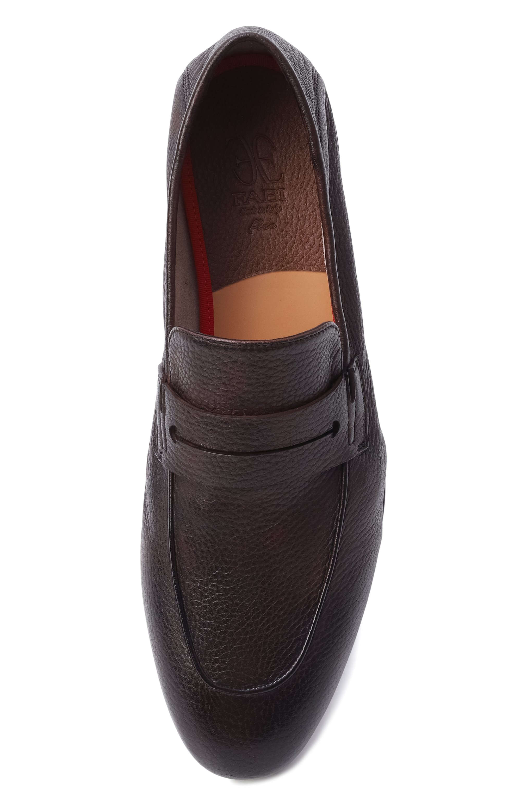 Кожаные пенни-лоферы FABI, арт. FU9802/CERV0 BAR0N MARR0NE, фото 5
