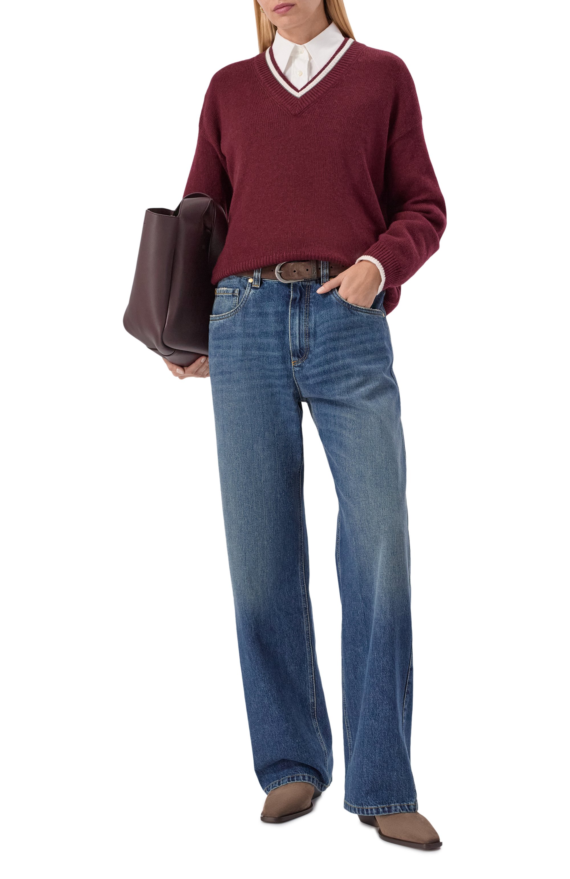 Кашемировый свитер BRUNELLO CUCINELLI, арт. M12527202, фото 2