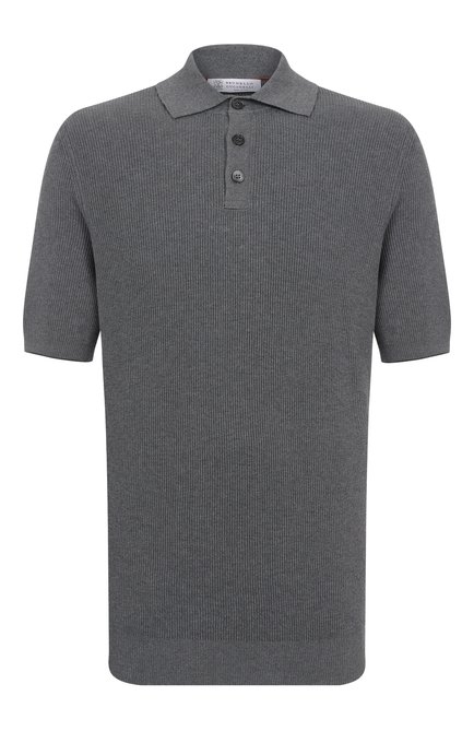 Мужская хлопковое поло BRUNELLO CUCINELLI, арт. M29400005