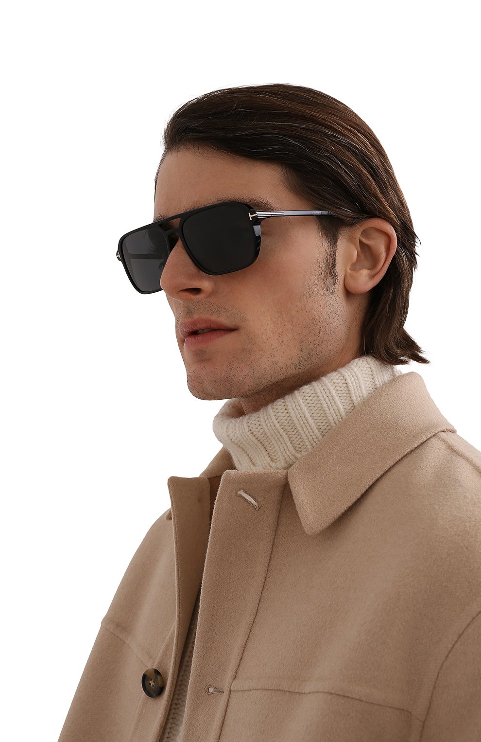 Солнцезащитные очки TOM FORD черного цвета по цене 57050 руб., арт. TF910 01A, фото 2 Солнцезащитные очки TOM FORD, арт. TF910 01A, фото 2