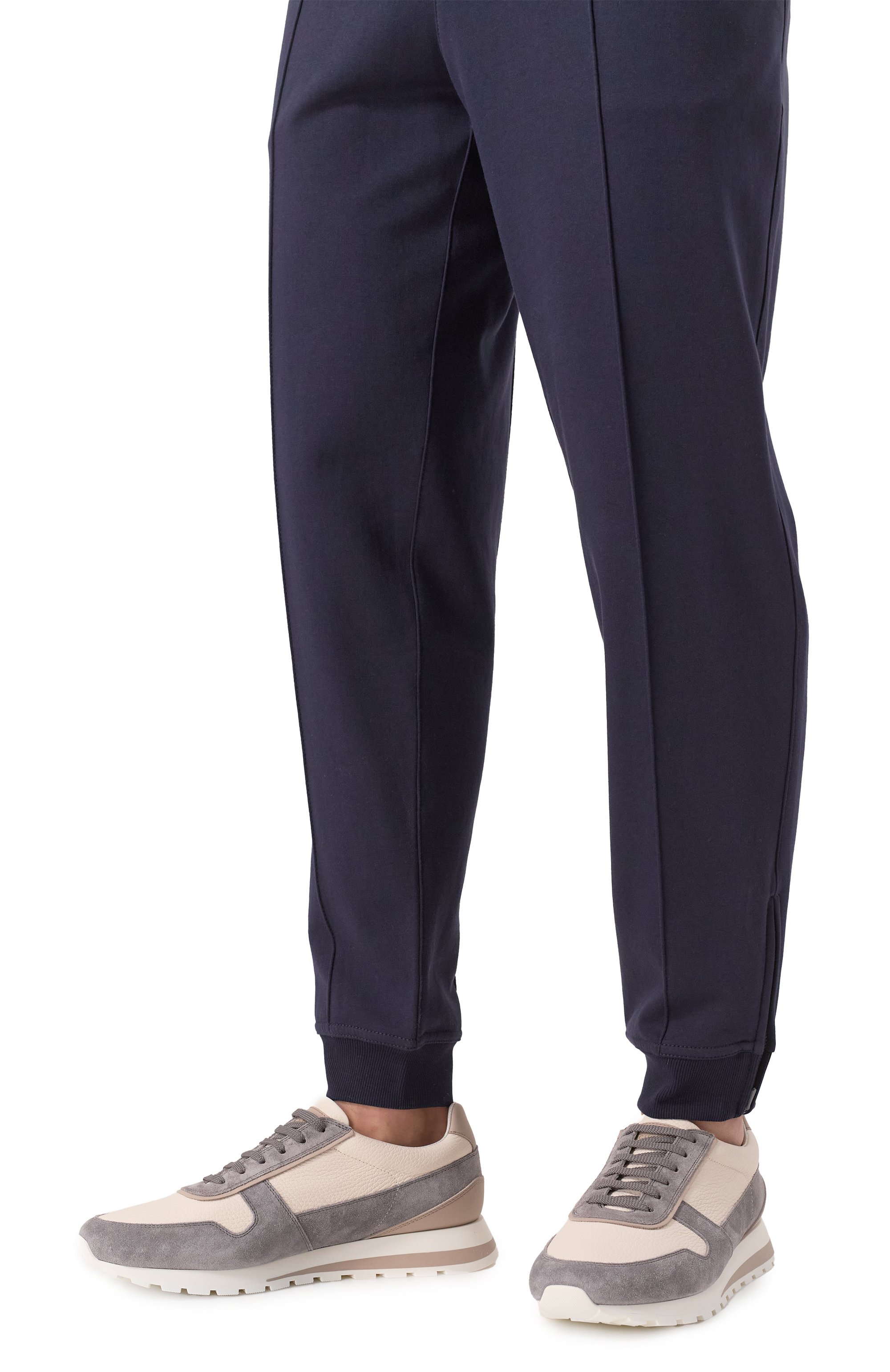 Кожаные кроссовки BRUNELLO CUCINELLI, арт. MZUESLA289, фото 3