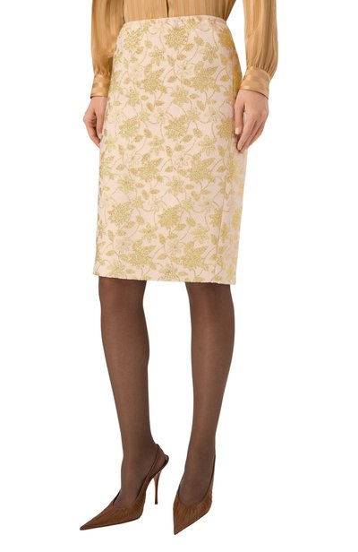 Юбка из шерсти и шелка SAINT LAURENT, арт. 876037/Y3L71, фото 3