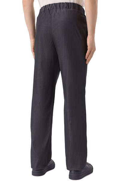 Хлопковые брюки KITON темно-серого цвета по цене 123000 руб., арт. UPN007H0922801, фото 4 Хлопковые брюки KITON, арт. UPN007H0922801, фото 4