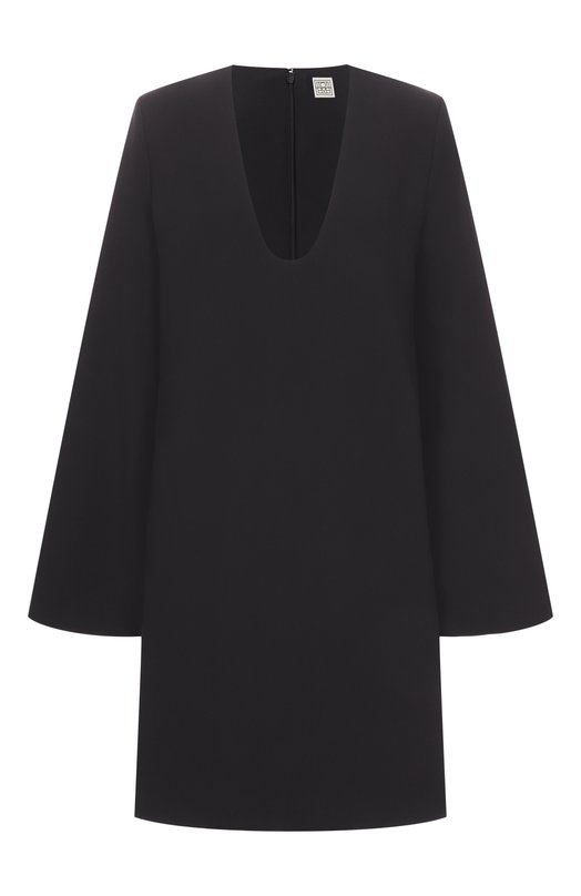 Платье из вискозы и хлопка TOTEME 254-WRD0269-FB0506 Чёрный 254-WRD0269-FB0506