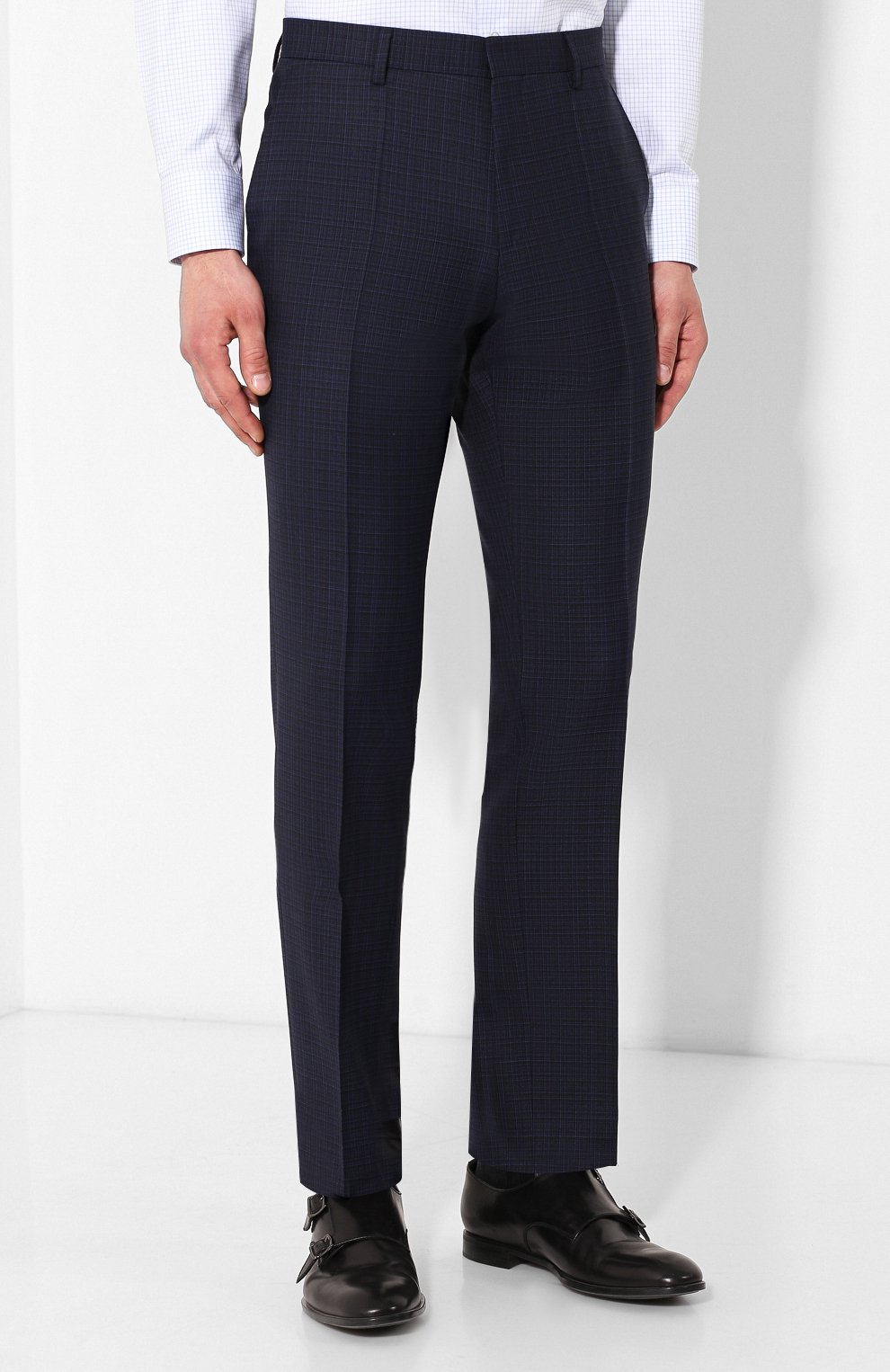 Шерстяной костюм-тройка BOSS синего цвета по цене 74000 руб., арт. 50412061, фото 6 Шерстяной костюм-тройка BOSS, арт. 50412061, фото 6