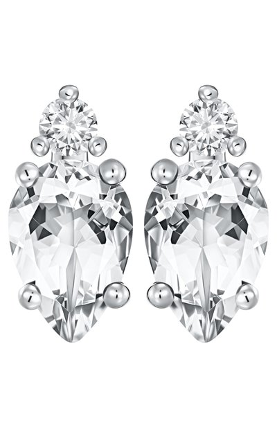 Женские серьги с белым топазом MOONKA, арт. ec-ser-wtpz