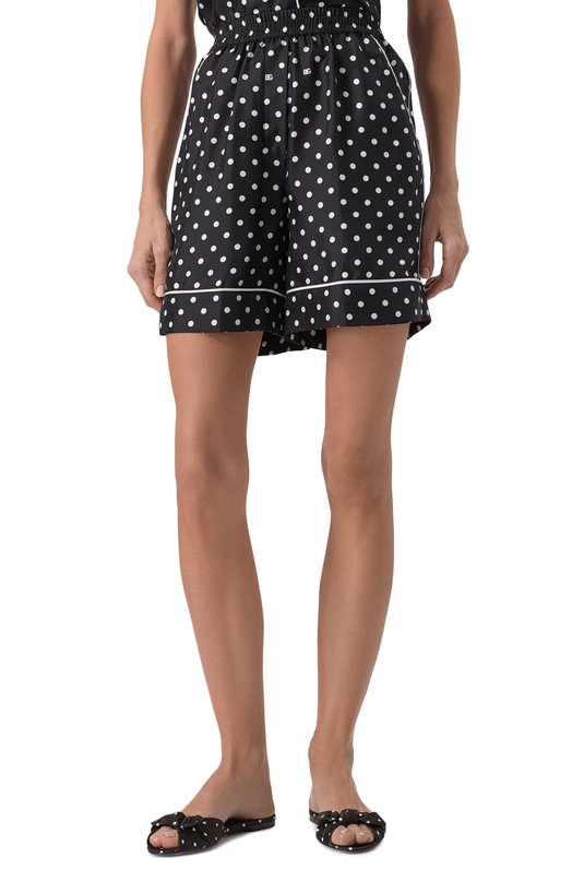 Шелковые шорты Dolce & Gabbana FTAM7T/IS1VM Чёрный  FTAM7T/IS1VM Фото 3