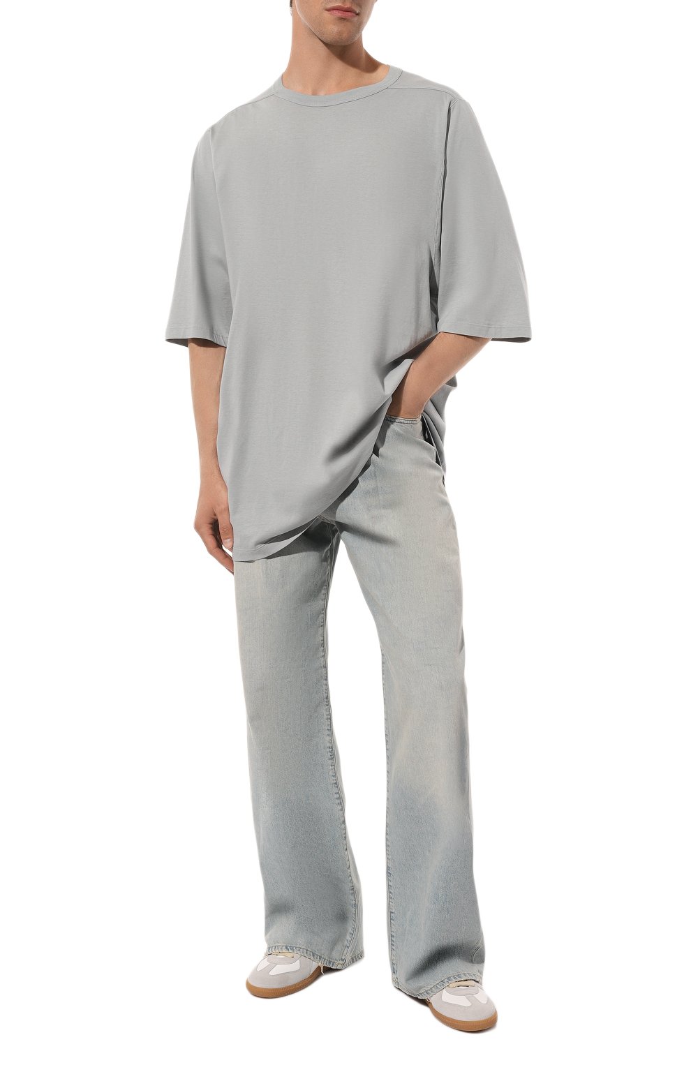 Хлопковая футболка RICK OWENS, арт. RU02D6274/JA, фото 2