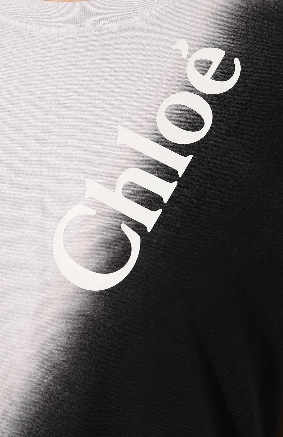 Хлопковая футболка CHLOÉ, арт. CHC23AJH01181, фото 5