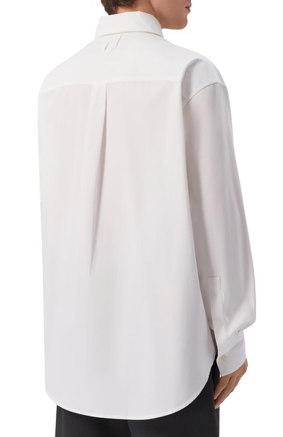 Хлопковая рубашка JACQUEMUS белого цвета по цене 65650 руб., арт. 26ESHM00607/AW00351, фото 4 Хлопковая рубашка JACQUEMUS, арт. 26ESHM00607/AW00351, фото 4