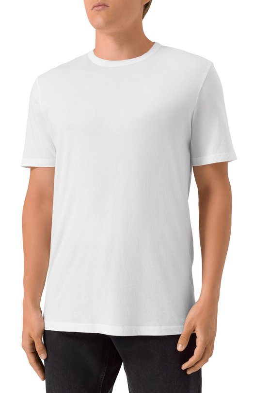 Хлопковая футболка 7 For All Mankind JSLM6140WH Белый  JSLM6140WH Фото 3