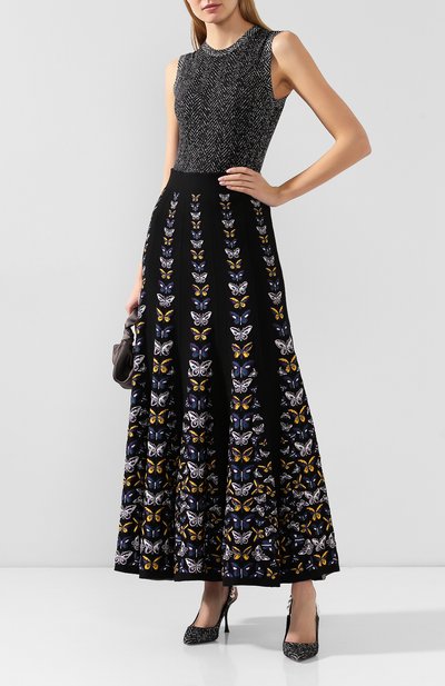 Шерстяной топ DOLCE & GABBANA серого цвета по цене 93550 руб., арт. FX457T/JAHGW, фото 2 Шерстяной топ DOLCE & GABBANA, арт. FX457T/JAHGW, фото 2
