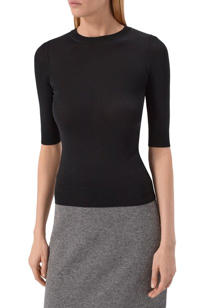 Шерстяной пуловер MVST черного цвета по цене 135500 руб., арт. M0-M25.1MW.K403/44-60, фото 3 Шерстяной пуловер MVST, арт. M0-M25.1MW.K403/44-60, фото 3