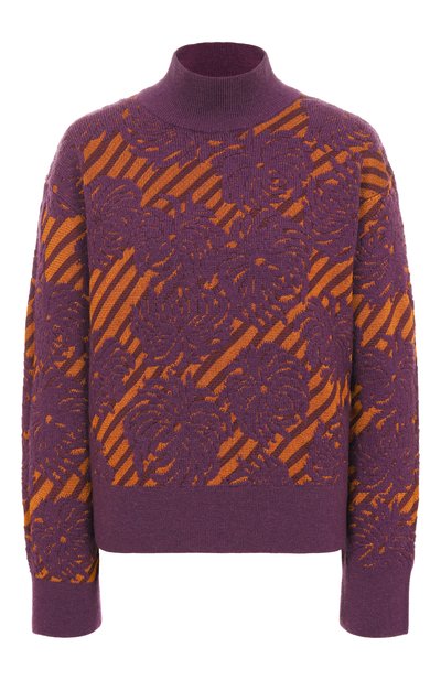 Женский свитер из шерсти и вискозы DRIES VAN NOTEN, арт. 011237-2731-404